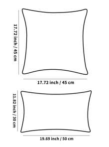 1 pieza Funda de cojín cuadrada de estilo campestre con diseño jacquard floral, de poliéster suave y cómoda para decoración del hogar en la sala de estar