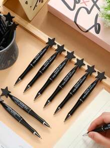 90 piezas/50 piezas/9 piezas/1 pieza Bolígrafos personalizables con forma de estrella, bolígrafos de unicolor personalizados, adecuados como regalos para niños, colegas, damas de honor, regalos de boda, colegas, padres, maestros, multifuncionales, ornamentales, reutilizables, modernos, coloridos, lindos, vintage, de dibujos animados, kawaii, personalizados, únicos, personalizados, trabajadores, clientes, estudiantes, para negocios/trabajo/oficina, para la vuelta al colegio, útiles escolares, para la vuelta al colegio, regalo escolar, para la oficina, para la escuela, para el aula, para regalos de maestros, para la universidad, para colegas, para dormitorios, para maestros, para niños y niñas, para adolescentes, estudiantes de secundaria, estudiantes de secundaria, estudiantes universitarios, universitarios, estudiantes de primer año, estudiantes de segundo año, estudiantes de cursos inferiores, decoración de oficina - Multicolor - Ver 3