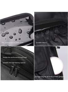 Maletín de maquillaje profesional portátil para artistas de maquillaje, bolso de cosméticos con espejo, impermeable, organizador de gran capacidad para el cuidado de la belleza y las uñas