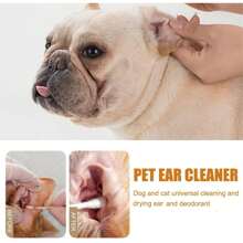 50ml Ear Cleaning Solution With 10 Cotton Swabs, Universal Dog & Cat Ear Cleaning Set, Precise Ear Wax & Odor Removal, Effective Anti-Itch