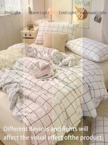 Soft Duvet Cover Set With Bow Pattern - Christmas Gifts Best 2/3 PiecesQuilt Comforter Cover Bedding Set - Includes 1 Duvet Cover And 1/2 Pillowcases - Cheap And High Quality For Twin King Single Queen Double Full Size Doona Quilt Cover - White - View 6