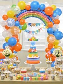 1 Set Table Balloon Arch Kit With Adjustable Balloon Arch Holder Frame For Different Sizes Of Table Balloon Garland Decorations For Birthday Parties, Weddings And Holiday Decorations