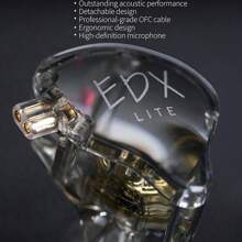 KZ Original KZ EDX Lite Earphones Bass Earbuds In Ear Monitor Stage Live Headphones Sport Noise-Proof HIFI Headset Audiophile Earphone New Arrival