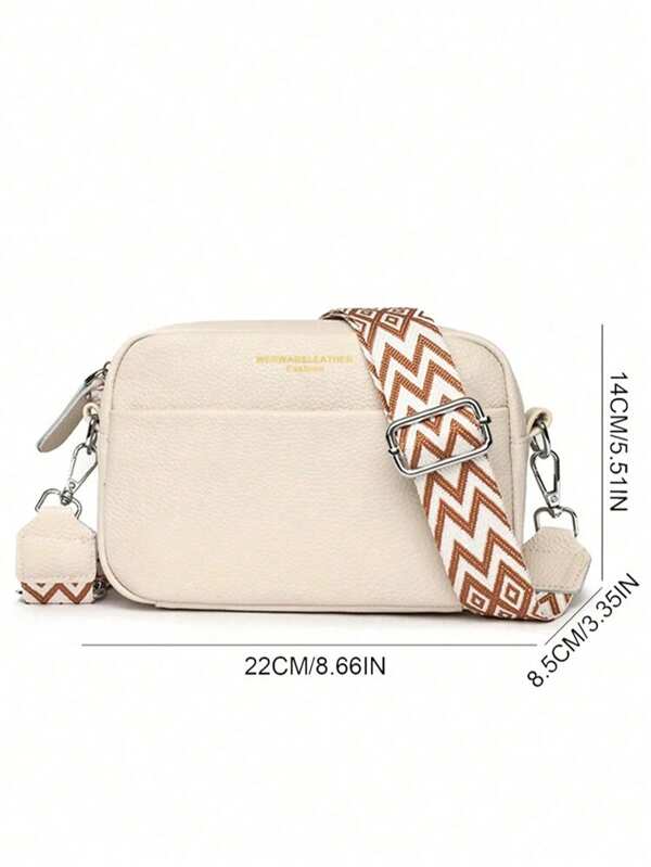 Bolsa de Couro Genuíno 100% Macio e de Luxo, Moda Feminina, Bolsa a Tiracolo, Mensageiro, Cor Sólida, Couro Bovino, Tote, Moda Feminina, Bolsa Transversal