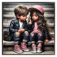 1 件完整 5D 钻石画套装，DIY 圆形全钻钻石艺术家居装饰，适合初学者的 5D 钻石画套装，全钻钻石画套装 - 彩色 - 查看 3