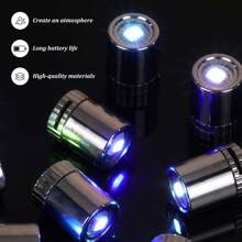10Pcs LED Mini Lights, Small Led Lights For Dollhouse Silver Plastic Battery Included Doll House Electric Lights For Paper Lantern Party Decoration Crafts Dollhouse Accessories - 多色-慢閃 - 查看 10