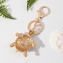 New Colorful Oil Drop Turtle Keychain Bag Pendant Wealth & Longevity Turtle Key Chain Small Gift Wholesale Animal Party Zinc Alloy Accessory, Spring - One Size - View 6