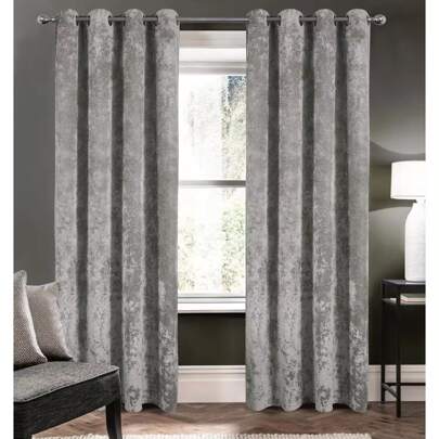 Kynley Cortinas Blackout de Veludo 100% Poliéster 140x260cm - Cortina grossa e macia - Design moderno - Ilhós de metal - Disponível em 10 cores - Ideal para sala de estar, quarto e escritório.