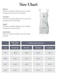 EXARUS Girls Sequin Fringe Dress Sparkling Tassel Sleeveless Bodycon/A-Line Splice Furry Strap Party Special Occasion - 銀色 - 查看 6