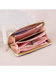 2025 Printed Long Wallet/Clutch For Women Large Capacity Multiple Card Slots Zipper Design Wristlet Wallet Mini Wallet Purse Wallet Wristlet Wallet