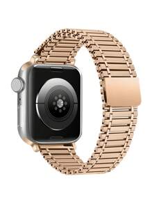 1 pieza Correa de reloj con cuentas de alta gama, correa de reloj magnética de estilo chino elegante compatible con Apple Watch Series, se ajusta a 38mm/40mm/41mm/42mm/44mm/45mm/46mm/49mm