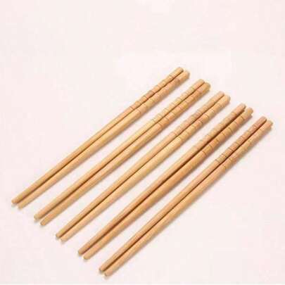 1/5/10/Bamboo And Wood Chopsticks, Green And Healthy Kitchen Tools Suitable For Home Kitchens (Bamboo Products Have Slight Color Differences),School Supplies