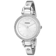 Fossil Women's ES3225 Georgia Glitz Crystal Stainless Steel Watch - Silver - View 2