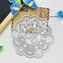 [春/夏] 1 件花卉蝴蝶形金属模切模板，DIY 剪贴簿，纸卡制作，相册，工艺装饰 - 銀色 - 查看 4