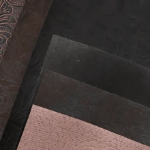 4 件装凹凸纹理仿皮套装漩涡纹 20x33 厘米合成皮革面料片，适用于耳环、包包、手机壳、铅笔盒、钱包、手提包、制作 DIY 工艺品、发饰 DIY 项目 - 彩色 - 查看 5