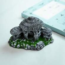 鱼缸装饰摆件-水泥草屋 - 彩色 - 查看 2