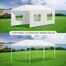 CHAGEE Toldo 3x6 Toldos para Exteriores con Paredes Jardín Carpa Plegable Toldo para Playa Carpa Toldo para Auto,Ideal para Jardines y Exteriores y Boda y Fiesta (3 * 6) - 3*6 - Ver 5