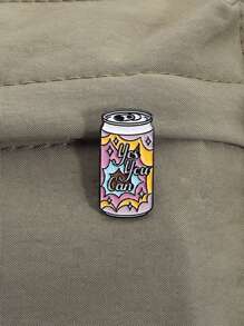 1PC Beverage Cans Enamel Pins Custom Creativity Beverage Cans Brooches Lapel Badges Clothes Funny Jewelry Gift For Kids Friends - Multicolor - View 8