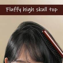 1pc Fluffy Round Hair Brush With Plastic Handle - A Professional Hairdressing Tool Suitable For Scalp Massage Combs Of Normal Hair Types - Multicolor - View 8