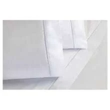 4-Piece King Size Sheet Set, Double Queen Size Percale, 200 Thread Count, 100% Plain Cotton, With Elastic, Soft Touch - 白色的 - 查看 5
