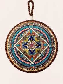 1 Piece/2pcs Ceramic Insulation Mat, Round, Anti Slip, Heat-Resistant Placemat, Perfect Hot Dish Mat, Chic, Daisy Flower, Ceramic Table Mat Heat-Resistant, Easy To Clean Coaster, Can Be Hung And Stored, Nordic Court Style, Retro Style, High-End Sensory Dish, Clay Pot Heat-Resistant, Table Mat, Household High Temperature Resistant/Household Thick Insulated Gloves Oven Baking Heat Resistant Gloves Kitchen Steaming Box Microwave Oven Special Gloves - Multicolor - View 14