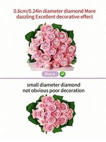 300/50 件钻石形胸花别针、固定别针、缝纫别针，适用于 DIY 工艺品、婚礼、周年纪念、新娘花束、胸花装饰、婚礼花束、透明花别针、婚礼装饰、圣诞装饰 - 彩色 - 查看 8