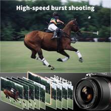 NBD 5K&64MP Digital Cameras For Photography, 16X Optical Zoom Camera With WiFi & App Control, Vlogging Camera With 180°Flipable 3-Inch Screen, Auto Focus,Bag,2 Batteries,Camera Strap&32GB Card - 黑色 - 查看 4