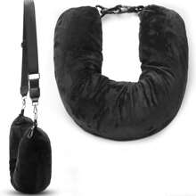 New Travel U-Shaped Pillow, Filled With Clothing & Daily Supplies, Convenient Portable Design For Travel And Flight