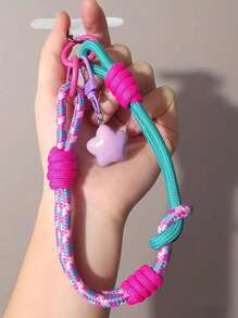 Dây đeo điện thoại đeo tay ngắn có nhẫn đeo tay, dây đeo đa chức năng, dành cho nam và nữ khi đi du lịch ngoài trời, móc chìa khóa quà tặng cho mẹ, gia đình, bạn bè, sinh nhật, ngày lễ, mặt dây điện thoại, dây đeo điện thoại - Nhiều màu - Xem 9