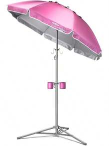 Wondershade Ultimate Portable Sun Shade Umbrella For Instant Lightweight And Adjustable Sun Protection - Blue - Pink - View 1