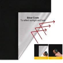 Tenda oscurante al 100% che blocca i raggi UV, tende oscuranti pannelli per finestre, copertura parasole rimovibile e portatile in tessuto oscurante per camera da letto, rimovibile e temporanea