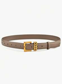 High-End Soft Fashionable Versatile Pin Buckle Belt For Women, Decorative For Jeans