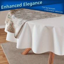 White Table Pad 70" Round - White - View 2