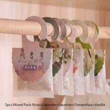 Yocity 5 Stücke Kleideraufbewahrungssäckchen, Duftsäckchen, Auto- und Schlafzimmer Raumduft, langanhaltender Duft, Heimdekoration, Zimmer Dekoration, Hochzeitsdekoration, Tischdekoration, Aromatherapie Geschenke