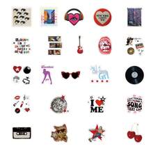 50pcs Downtown Y2K Girls Sticker Pack - Reusable Stickers Suitable For Water Bottles, Laptops, Skateboards And More. Vibrant Aesthetic Graffiti Set, Great For Journals, Scrapbooks, Party Supplies, Perfect For Winter & New Year