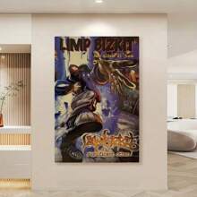 Framed Limp Bizkit Significant Other Album Launch Retro Poster, Classic Americana Wall Art, Musical Theme Art Print, Portrait Orientation, Wall Hanging Decor For Living Room, Bedroom, Kitchen, Dining- Fall, Summer Indoor Wall Decoration, Creative Home Decoration, High Quality Decorative Posters, Dormitory, Gym, Bar, Cafe, Arcade, Room Living Room Wall Decoration Painting, Perfect Gift. - 框架 - 查看 5