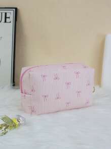 Set de 2 bolsos de maquillaje para mujer con capacidad grande y forma octagonal, de estilo clásico y moda, simples y adecuados para dormitorio, familia, salidas, trabajo, viaje ligero, bolso con cierre para pequeños artículos, ideal como regalo para niñas y mujeres, organizador de viaje esencial para maquillaje y artículos de tocador