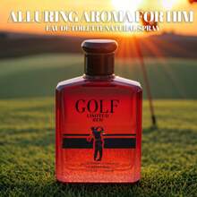 Golf Limited Red Men Cologne, Fresh,Tangy,Tart Fragrance For Men 100 Ml/Eau De Toilette Natural Spary Vaporizateur With 5ML Travel-Size Body Natural Spray