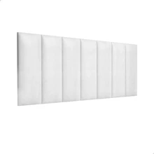 kit conjunto quarto 2 mesas de cabeceira  e uma cabeceira 1,60 - Jade - Branco - Visão 4