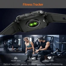 SENBONO Reloj inteligente para hombre SENBONO con llamada inalámbrica (hacer/responder llamadas), resistente al agua para deportes al aire libre, con linterna LED, monitor de frecuencia cardíaca, rastreador de fitness, control de cámara, control de música, modos deportivos múltiples, compatible con Android e iOS
