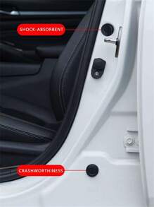 10pcs Car Door Sound Insulation Shock Absorbing Pads (Product Adhesiveness Is General, Customers Can Paste It By Themselves) - Multicolor - View 4