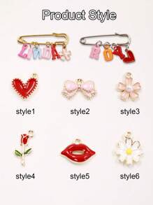 Alfileres de encanto personalizados con nombre, alfileres de letras coloridas personalizados, alfileres DIY, encantos de alfileres para joyas de calcetines, encantos de alfileres de , encantos de calcetines para mujeres, encantos de broche, para apretador de cintura de pantalón de calcetín, clips para camisa, suéter, chal de mujer con brillo, personalizado, personalizable, regalos de cumpleaños, familia, amigos, niños, niños, Gracia invernal, Glamour de Año Nuevo, Organizador de viaje - Estilo A - Ver 3