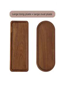 1/2pcs Acorn Style Wooden Tray, Oval/Rectangular Wooden Tray, Wooden Trays For Beauty Display, Perfume, Bathroom, Utensils, Cakes, Kitchen, Display Stands, Food Trays, Cupcake Trays, Decor For Halloween, Easter, Valentine's Day, Christmas, Dining Table, For Cakes, Breads, Perfumes, Jewelry, Bathroom Products, Boho Vibes Travel Storage Organizer Back To School - 彩色 - 查看 17