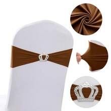30/10/1 Pieces Of Spandex Elastic Chair With Bowknot For Wedding Reception - Universal Elastic Chair Cover Strap, Buckle Slider Suitable For Decorating Chair Waistband, Birthday Party, Wedding Party, On-Site Chair Backrest Decoration And Fixation For Banquets, Parties, Hotel Events Graduation Party Chair Decoration