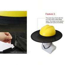 Construction Safety Reflective Hard Hat Neck Shield Helmet Sun Shade Reflective Stripe Kit Summer Sun Protection Prevent Sunburn