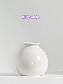 1/2/4个装迷你宽口陶瓷花瓶，色彩缤纷的桌面装饰，创意花盆，仿真花，多巴胺风格，家居装饰，摄影道具，适用于卧室、玄关、节日、情人节、母亲节、乔迁、返校、毕业、房间装饰、学习用品、玻璃花瓶 - 彩色 - 查看 15