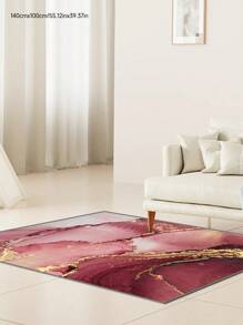 1 pieza de alfombra con patrón de mármol, apta para sala de estar, dormitorio, lavandería, entrada, patio, sala de juegos, hamaca, alfombra decorativa para el hogar