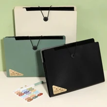 5 Layers A4 File Folder Storage Bag Test Paper Desktop Tool School Stationery Office Supplies. Piano Case With Multiple Layers Of Folders For Office Documents, Maternity Check-Up Materials, Simple And Portable.,Back To School,School Supplies
