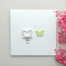 3pcs Butterfly Shaped Soft Clay Earring Mold Pendant DIY Craft Tools - White - View 5