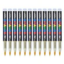 Bút dạ Acrylic 240 màu, Bút dạ nghệ thuật đầu cọ dạng lỏng dung tích lớn, Pha trộn màu đều, không mùi, dùng cho vải, vải bạt, đá, thủy tinh, gỗ, giấy, đồ thủ công DIY, đồ dùng học tập và mỹ thuật - Nhiều màu - Xem 21